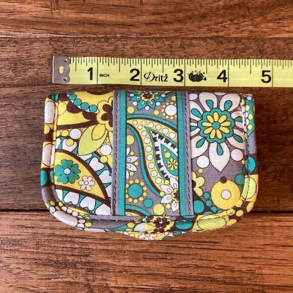 𝅺VERA Bradley Lemon Parfait Card Holder Wallet 100% Cotton Retired Pattern - Picture 5 of 7